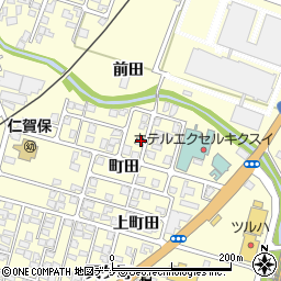 秋田県にかほ市平沢町田66-21周辺の地図