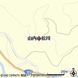 秋田県横手市山内小松川周辺の地図