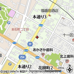 北上本通郵便局 ＡＴＭ周辺の地図