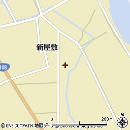 秋田県由利本荘市川西新屋敷159周辺の地図