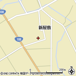 秋田県由利本荘市川西新屋敷75周辺の地図