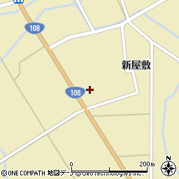秋田県由利本荘市川西新屋敷194周辺の地図
