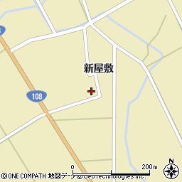 秋田県由利本荘市川西新屋敷74周辺の地図