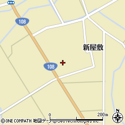 秋田県由利本荘市川西新屋敷203周辺の地図