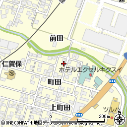 秋田県にかほ市平沢町田66-14周辺の地図