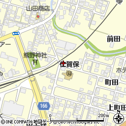 秋田県にかほ市平沢町田7周辺の地図