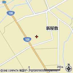 秋田県由利本荘市川西新屋敷196周辺の地図