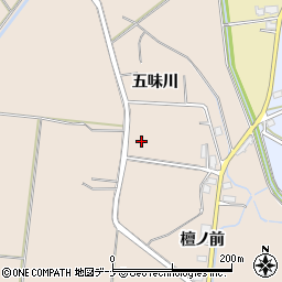 秋田県横手市平鹿町浅舞五味川周辺の地図