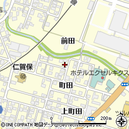 秋田県にかほ市平沢町田66-13周辺の地図