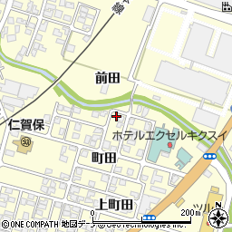 秋田県にかほ市平沢町田66-15周辺の地図