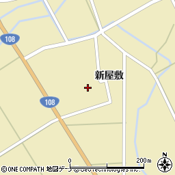 秋田県由利本荘市川西新屋敷187周辺の地図