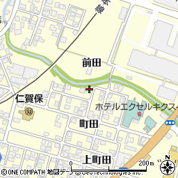 秋田県にかほ市平沢町田66-7周辺の地図