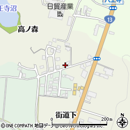 秋田県横手市婦気大堤街道下31-14周辺の地図