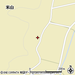 秋田県由利本荘市川西米山11周辺の地図