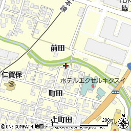 秋田県にかほ市平沢町田66-9周辺の地図