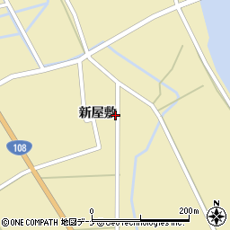 秋田県由利本荘市川西新屋敷84周辺の地図