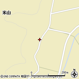 秋田県由利本荘市川西米山12-1周辺の地図