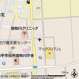秋田県横手市雄物川町沼館佐田周辺の地図