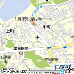 秋田県にかほ市平沢中町116周辺の地図