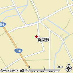 秋田県由利本荘市川西新屋敷77周辺の地図