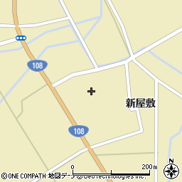 秋田県由利本荘市川西新屋敷58周辺の地図