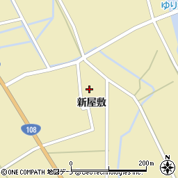 秋田県由利本荘市川西新屋敷86周辺の地図