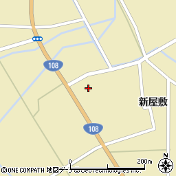 秋田県由利本荘市川西新屋敷160周辺の地図