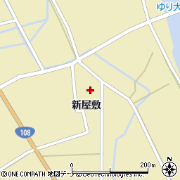 秋田県由利本荘市川西新屋敷85周辺の地図