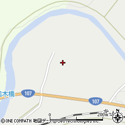 秋田県横手市山内土渕（皿木）周辺の地図