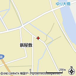 秋田県由利本荘市川西新屋敷118周辺の地図