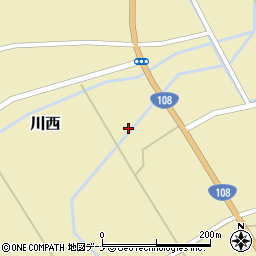 秋田県由利本荘市川西中坪241周辺の地図