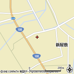 秋田県由利本荘市川西新屋敷32周辺の地図