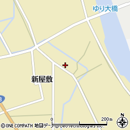 秋田県由利本荘市川西新屋敷118-1周辺の地図