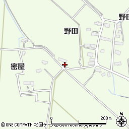 秋田県横手市平鹿町上吉田野田75周辺の地図