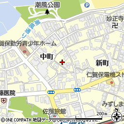 秋田県にかほ市平沢中町27-7周辺の地図