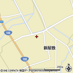 秋田県由利本荘市川西新屋敷60周辺の地図