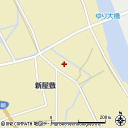 秋田県由利本荘市川西新屋敷120周辺の地図