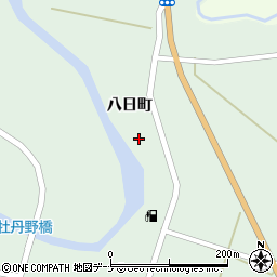 秋田県由利本荘市東由利舘合八日町52-2周辺の地図