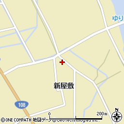 秋田県由利本荘市川西新屋敷79周辺の地図