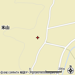 秋田県由利本荘市川西米山48-2周辺の地図