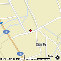 秋田県由利本荘市川西新屋敷156周辺の地図