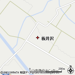 秋田県横手市山内土渕板井沢周辺の地図