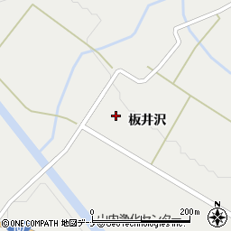 秋田県横手市山内土渕（板井沢）周辺の地図