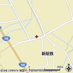 秋田県由利本荘市川西新屋敷62周辺の地図