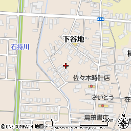 秋田県横手市雄物川町今宿下谷地42周辺の地図