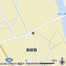 秋田県由利本荘市川西新屋敷122周辺の地図