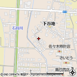秋田県横手市雄物川町今宿下谷地46周辺の地図