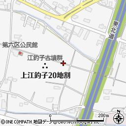江釣子古墳群周辺の地図