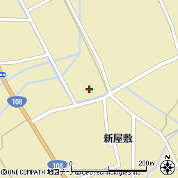 秋田県由利本荘市川西新屋敷188周辺の地図