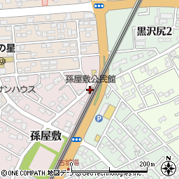黒沢尻２７区公民館周辺の地図
